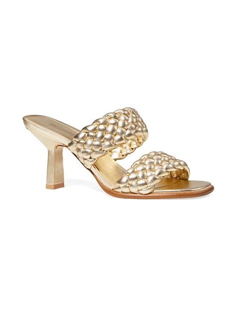 MICHAEL Michael Kors Amelia Metallic Braided Mules